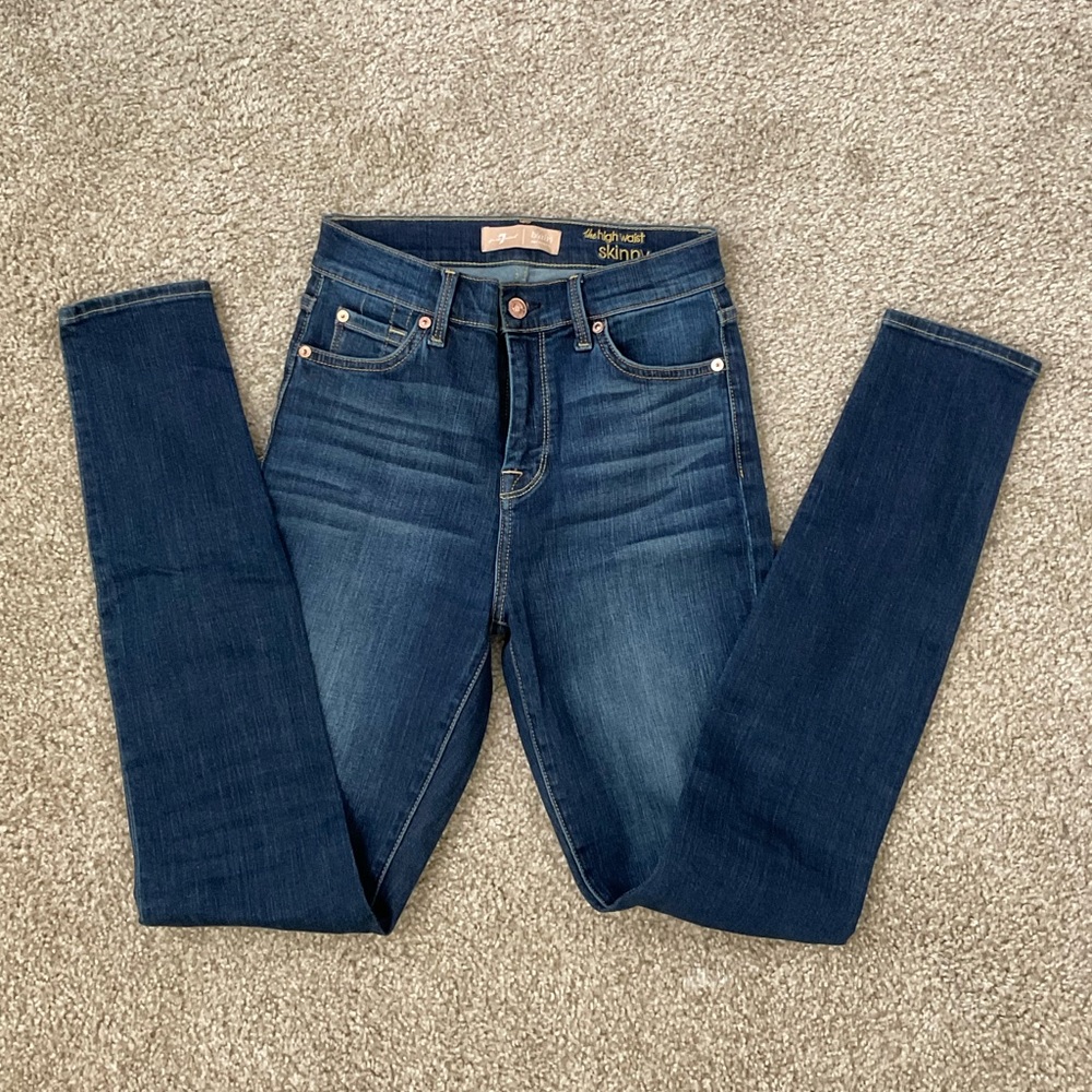 7 For All Mankind b(air) Skinny Ankle Jeans in Duchess Size 26